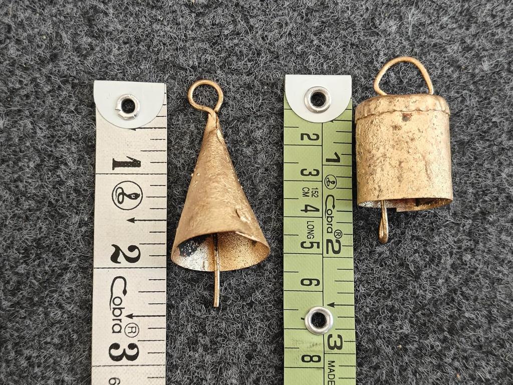 20-Piece Rustic Iron Bell Set For Boho Wind Chimes, DIY Farmhouse Garland, Witch Bells Door Hanging, And Vintage Garden Decor