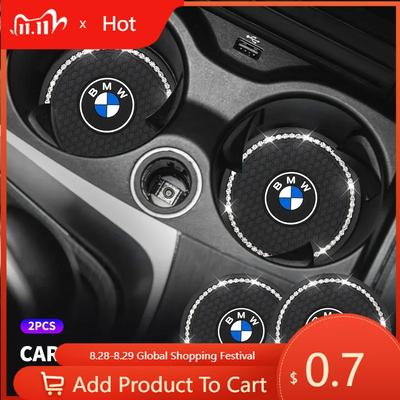 Autoaufkleber Für BMW Diamant Auto-Getränkeuntersetzer Becherhalter-Pad Anti-Rutsch-Matte Für BMW X1 X2 X3 X5 X4 X6 X7 G30 G20 G32 G11 G12 F40