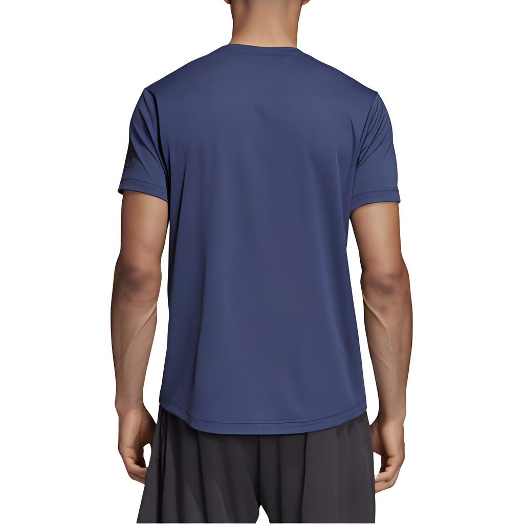 Adidas T Shirts Men's Blue Crew Neck Moderate Straight Fit CE0816
