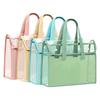 Clear PVC Transparent Exam Tote Bag Waterproof Handbag Portable Heavy Duty for School Students Exam Office Supplies Storage