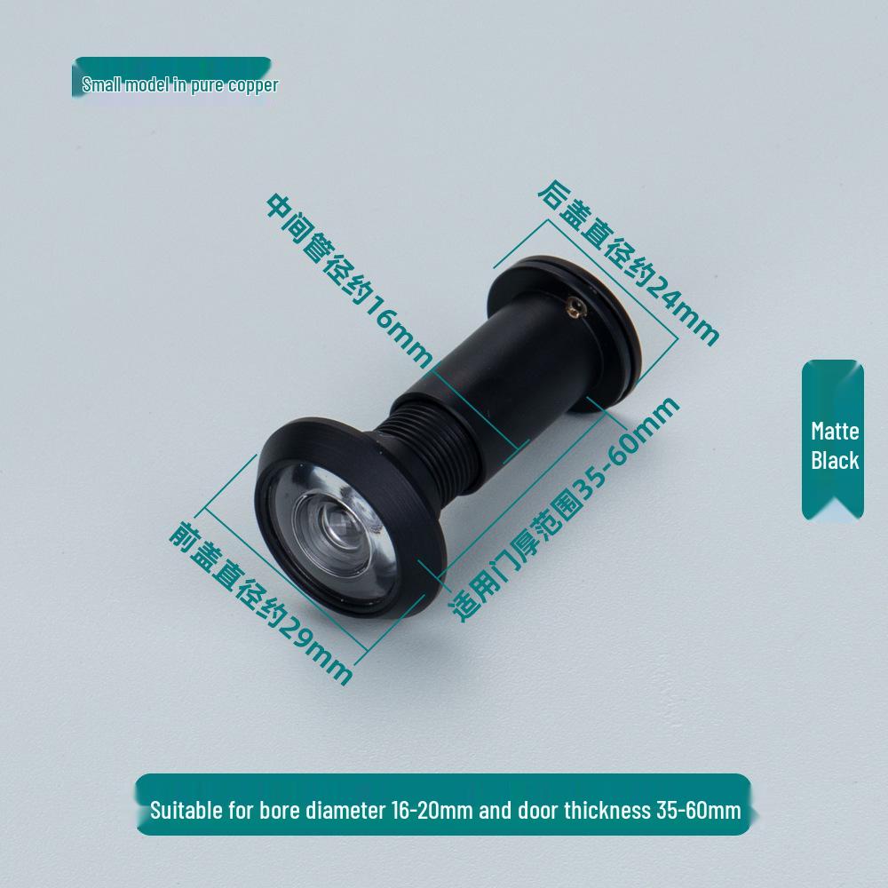 Universal Anti-Theft Peephole: Adjustable Door Viewer for Hotels/Guesthouses, Interior To Exterior View, Anti-Pry Design.