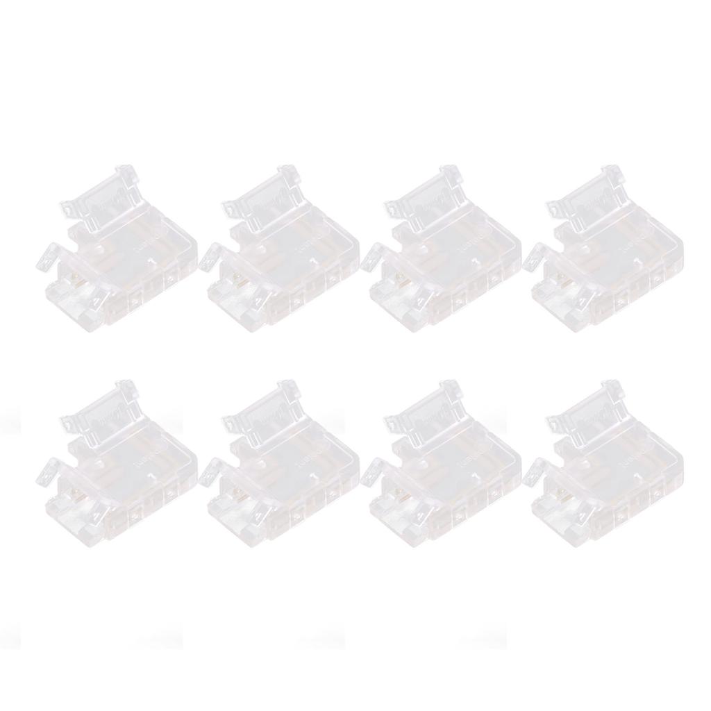 Strip Light Connector 2 Pin Solderless L Shape Seamless Terminal Extension Corner Connector for