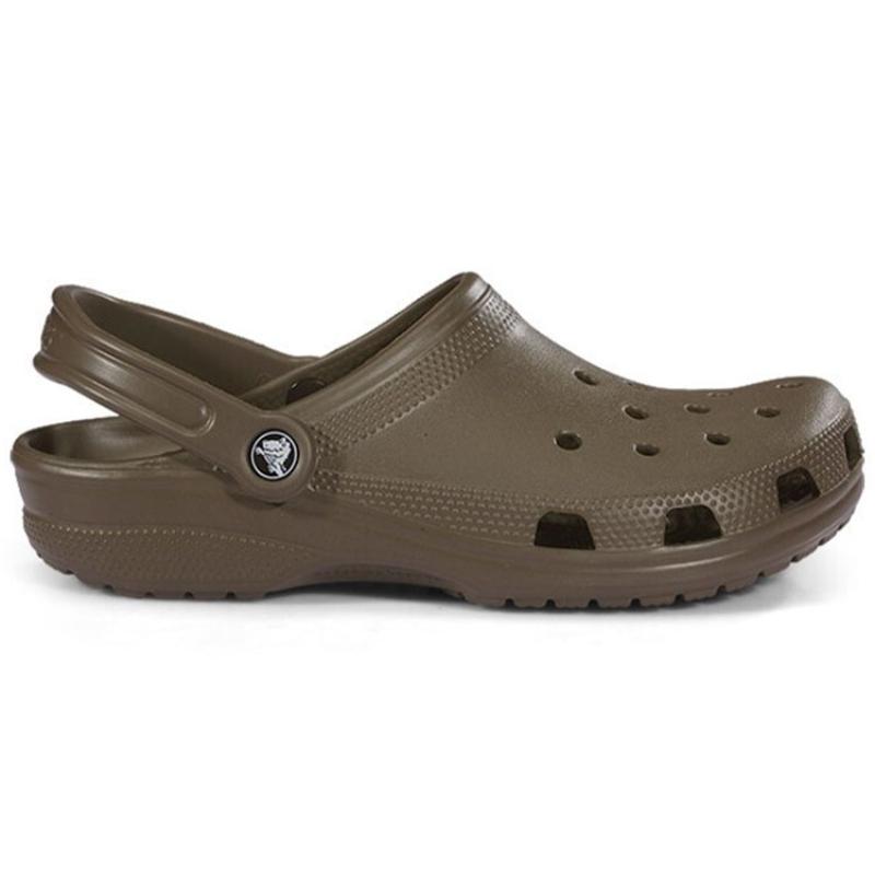 Crocs Classic Clog EVA Simple Casual 2cm Sandals Unisex Chocolate Color