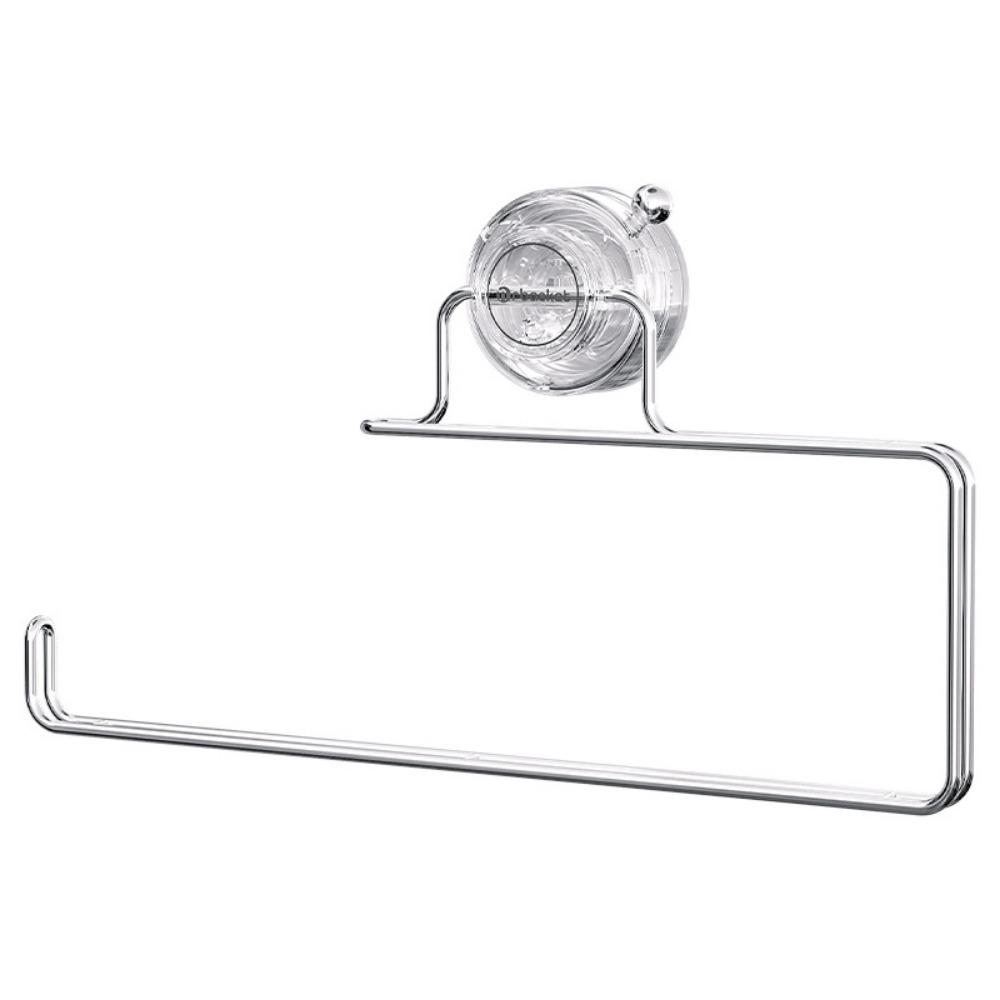 Strong Suction Cup Cling Film Storage Rack Wall Mounted Paper Towel Hanger  Washroom