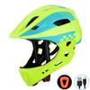 Kids Full-Face Cycling Helmet with Rechargeable Taillight