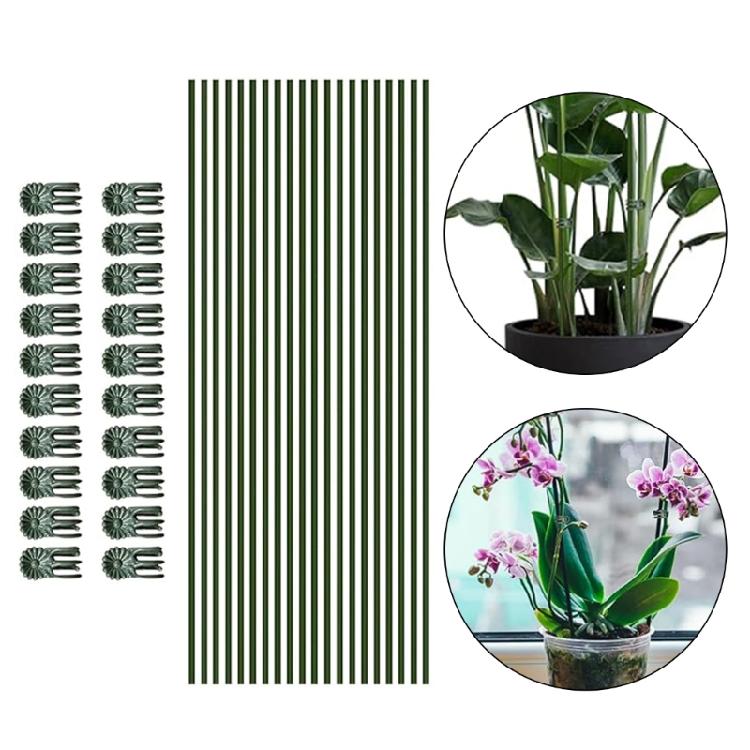 Regulable Bendable Plant Support Stick For Indoor Outdoor Plant High Strength Plastic Stake Natural Easy Install Gardening Essential