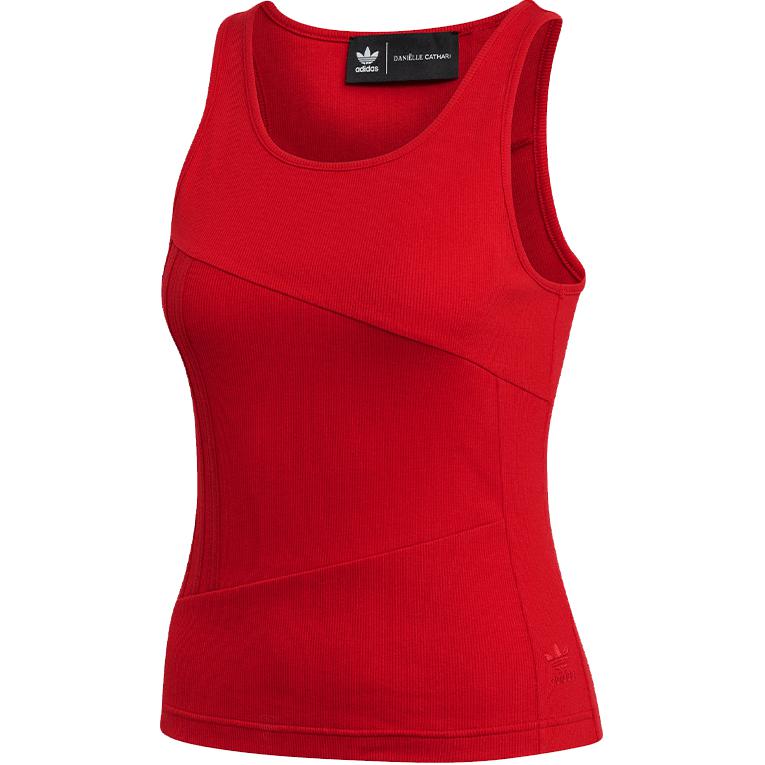 

Adidas Originals Breathable Comfortable Sports Casual Vest Women Tops Red FN2773 XS