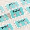 Wooden Finger Numbers Counting Stick Math Toy Kids Early Educational Palm Learning Board Aids