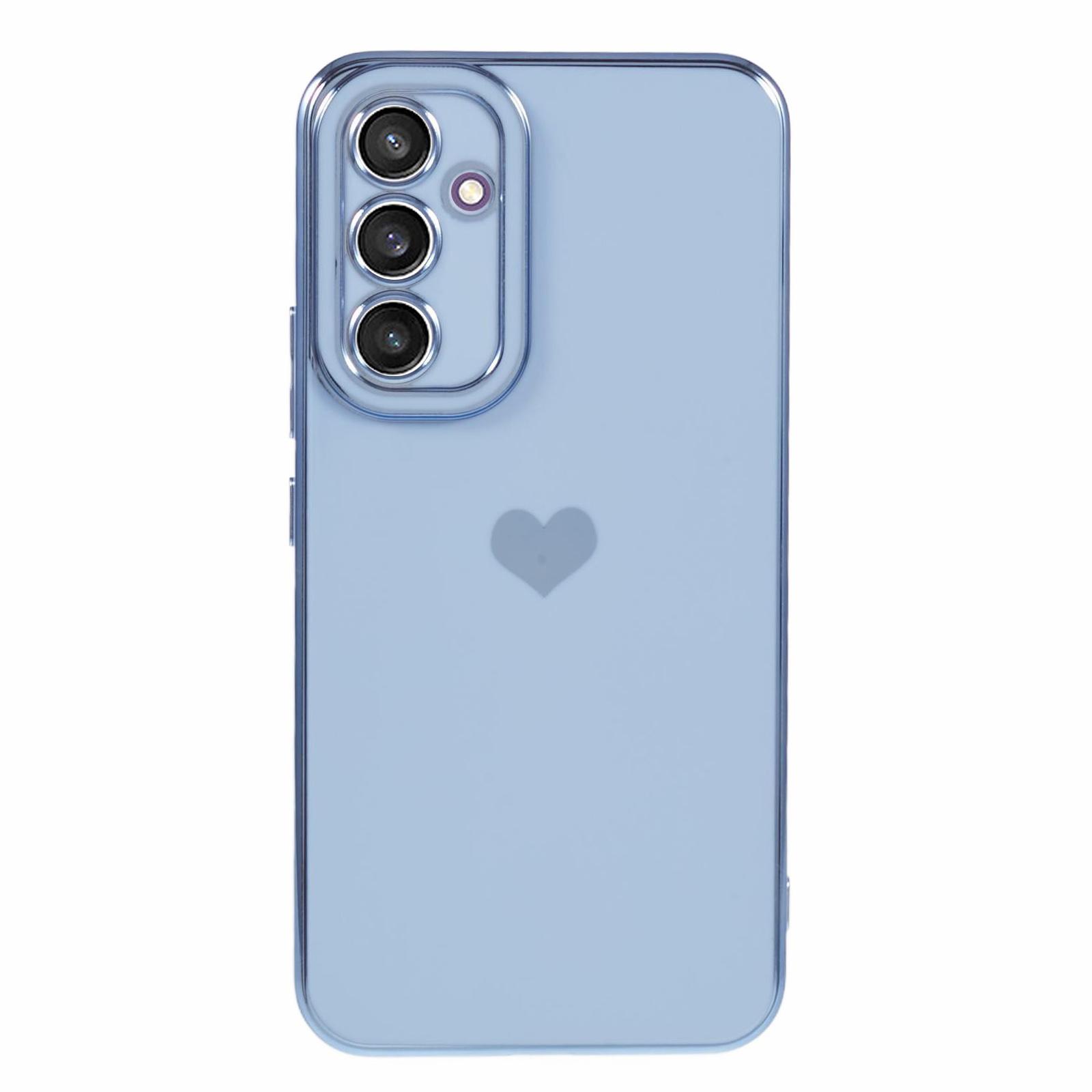 For Samsung Galaxy S23 FE Case 6D Electroplating Love Heart Shockproof TPU Phone Case E