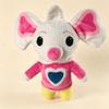 Süßer Chip und Kartoffel Plüschtier Cartoon Süßer Hund Chip Weiße Maus Kartoffel Weiches Kuscheltier Herz Outfit Geschenk Kinder Fans TV Serie Sammlerstück Heimdekoration