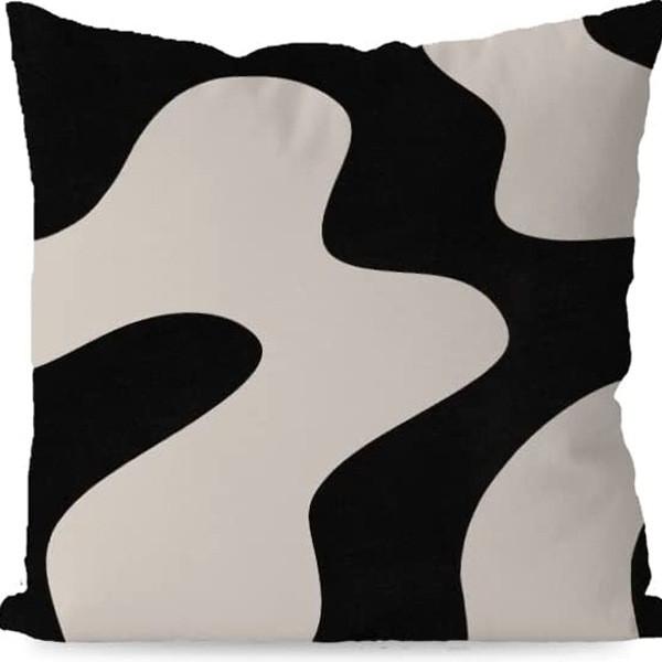 Linen Abstract Geometric Pillow Cover Modern Home Decor For Living Room Office
