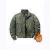 Autumn and Winter MA1 New Jacket with Padded Thickened Workwear Air Force Loose Plus Size Casual Jacket Baseball Uniform Pilot Trendy Padded Suit