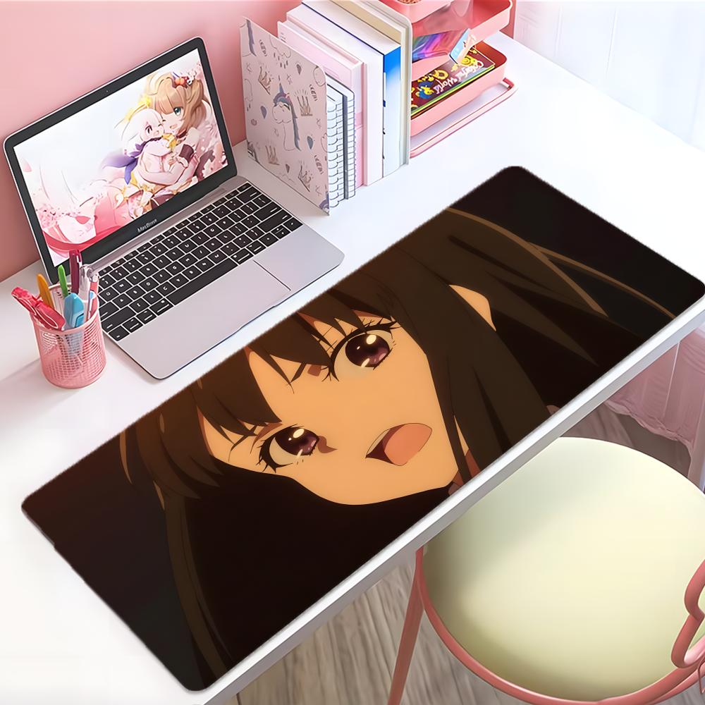Beautiful Anime LLycoris Recoil Takina Inoue Mouse Pad Large Thick Desk Pad Stitched Edges Gaming Mouse Mat For Pc