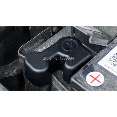 Car Positive and Negative Battery Electrode Waterproof Dustproof Protective Cover Sticker Knob Ring for Vw Teramont