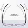 Retro Unisex Progressive Bifocal Reading Glasses Anti-blue Diamond Cut Rimless Eyesglasses Vintage Women Men Near Far Eyewear