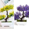 Dekoracja ze sztucznych roślin, Bonsai w doniczce, Małe drzewko w doniczce, Sztuczna roślina w doniczce, Ozdoby do ogrodu zen na stół, Dekoracja domu, pokoju