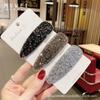 Korean Fashion Rhinestone Pin Drip Square Simple Glitter Hair Clips Bangs Hair Organizer Clips Women Hair Accessories