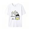 New summer style Korean version pure cotton shortsleeved top Unisex loose fit cartoon design versatile suitable for both Unisex wome
