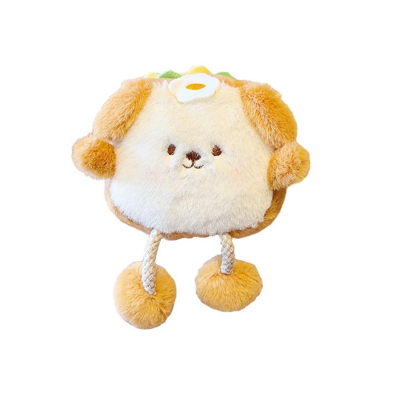 Originality Jinnew Dog Baking Plush Keychain Pendant With Removable Toast