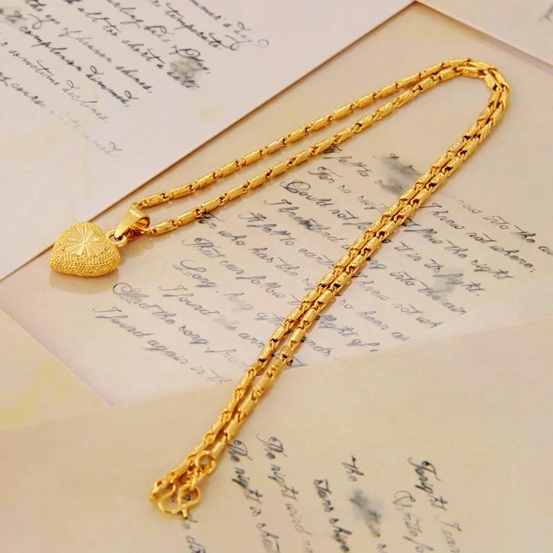Heart Pikun Flower 24K Gold Plated Earrings or Necklace Pendant Jewelry Women Gifts for Her