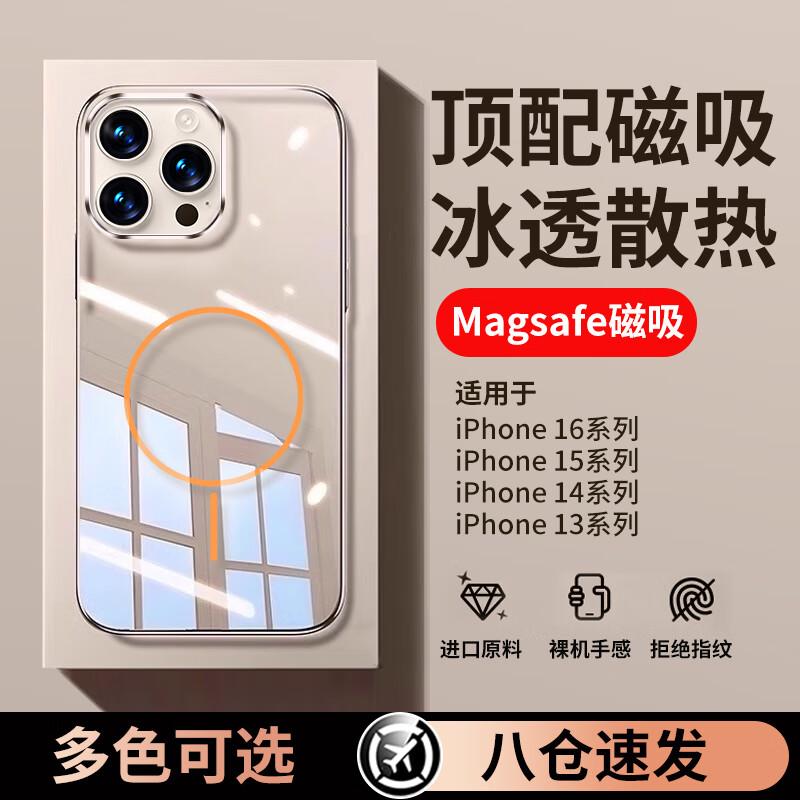 SHIYONG Magsafe Icy Transparent PC Phone Case for iPhone iPhone 16 Pro (6.3 inch)