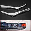 Car Styling  ABS Chrome Headlight Eyebrow Eyelid Cover Trim Car Accessories For Toyota Land Cruiser FJ200 LC200 2015-