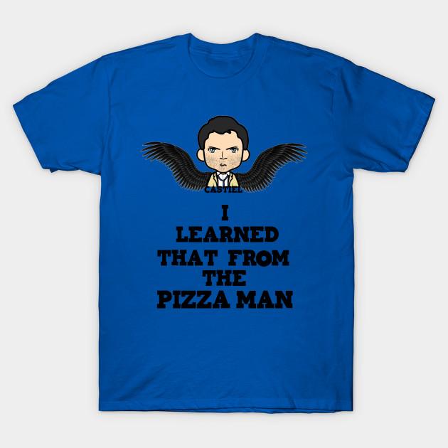 Men Black Print T-shirt Pizza Cas No-Cut Transfer Paper Print Cotton Tshirt S королевский синий