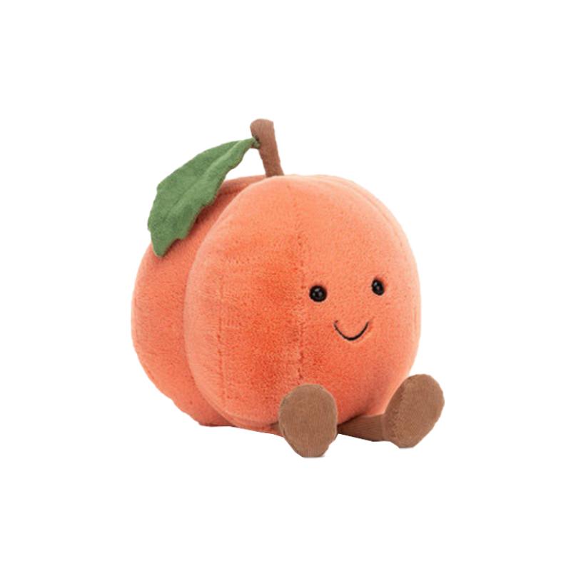 JELLYCAT Fun Food Series Fruit Peach Cute Doll Plush Doll 15cm Tall