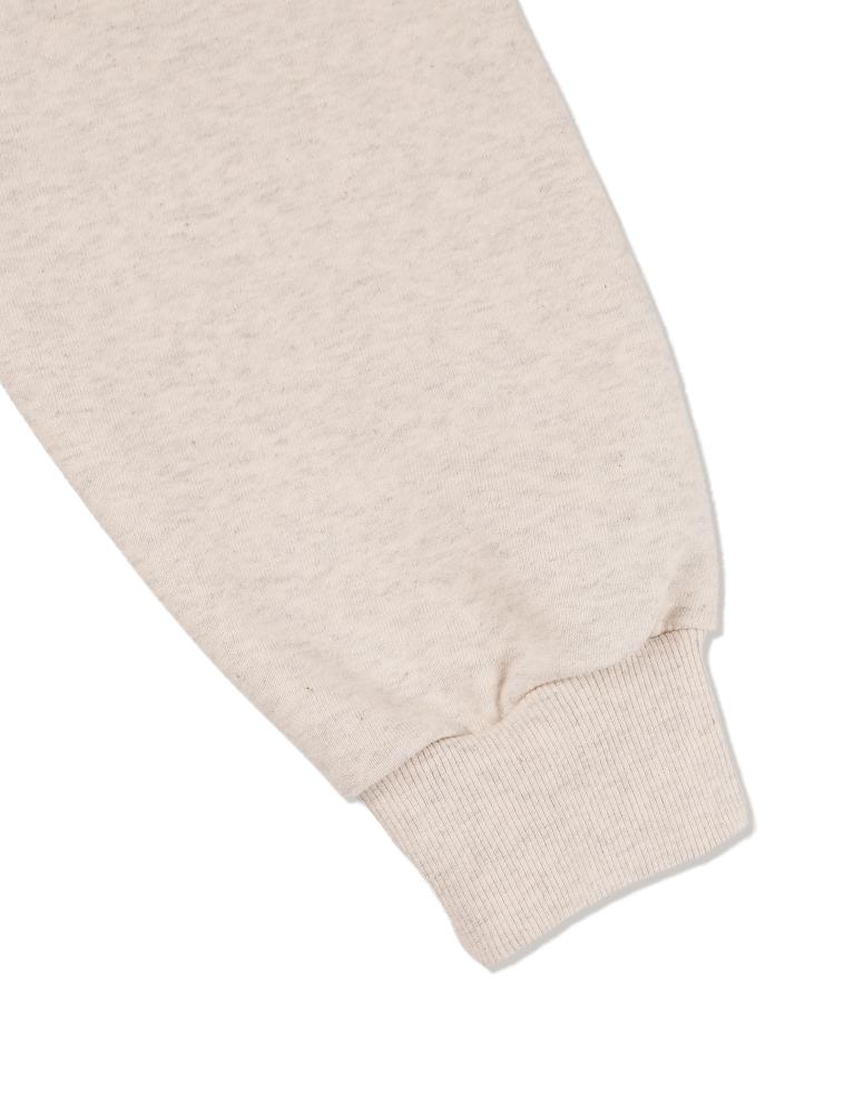 LA MAISON STUDIO La Maison Essential Crop Henley Neck Oatmeal(Fcg1Ts682M)