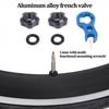 Tire Valve Extender Kit Tube French Valve Stem Extension Aluminium Alloy for Road   Bike