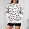 Women's Casual Fashion Christmas Retro Print Long-Sleeve Sweatshirt