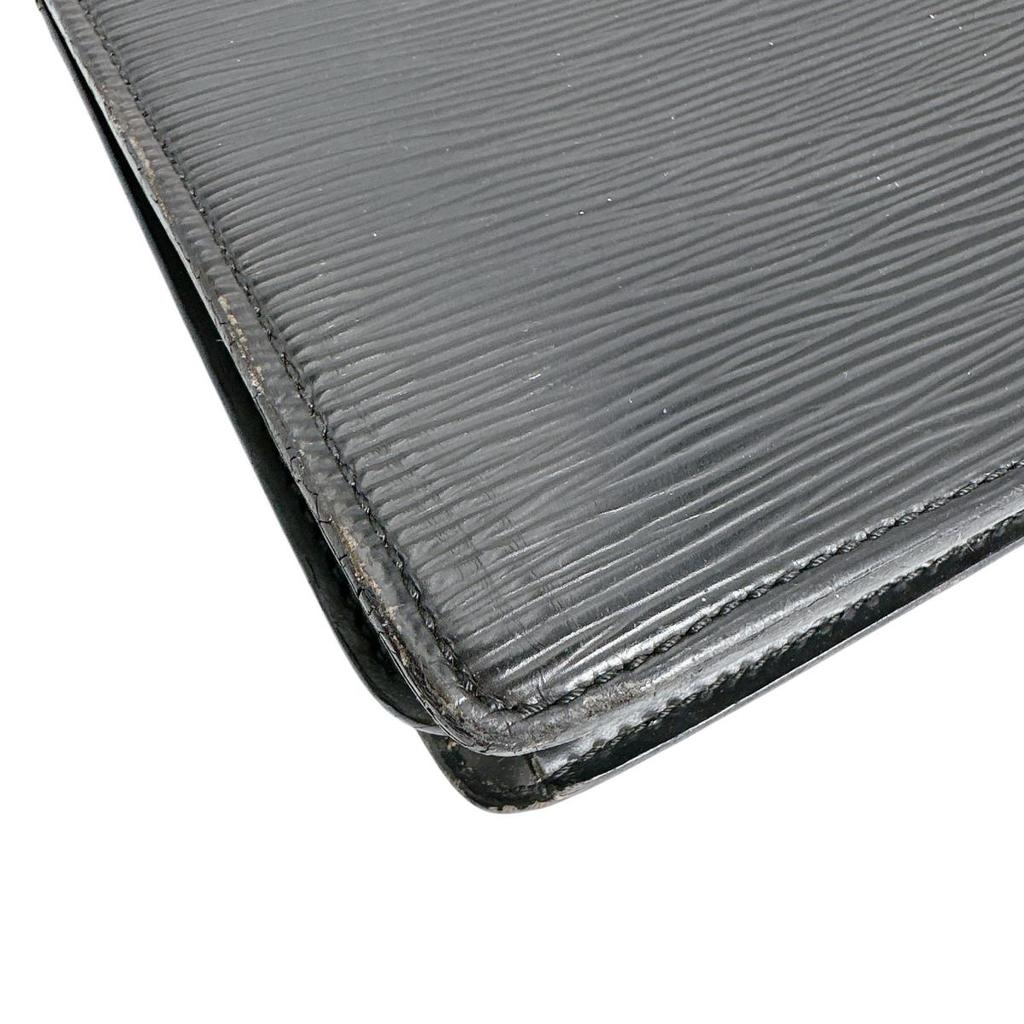 Louis Vuitton Epi Serviette Ambassador Business Bag Epi Leather Black M54412 Used