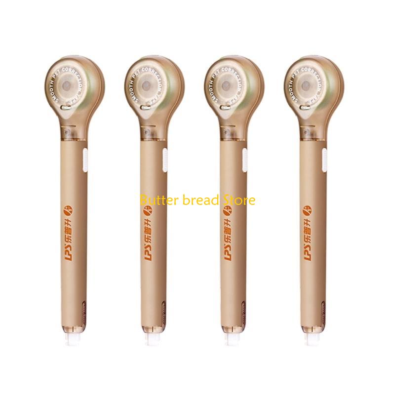 W89C 4 Pieces Refillable Correction Tape Pen 6mx5mm for Note Taking Card Making