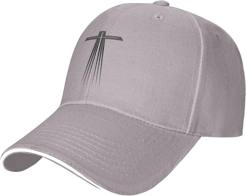 Faith Cross Baseball Cap Christian Jesus Abstract Graphic Adjustable Polyester Summer Hat Outdoor Sport Cap