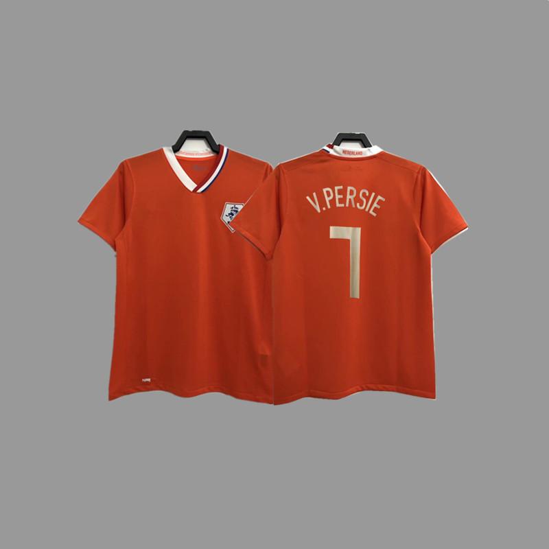 Retro jersey, football jersey, classic nostalgic replica Thai jersey, game training jersey, short-sleeved sportswear.