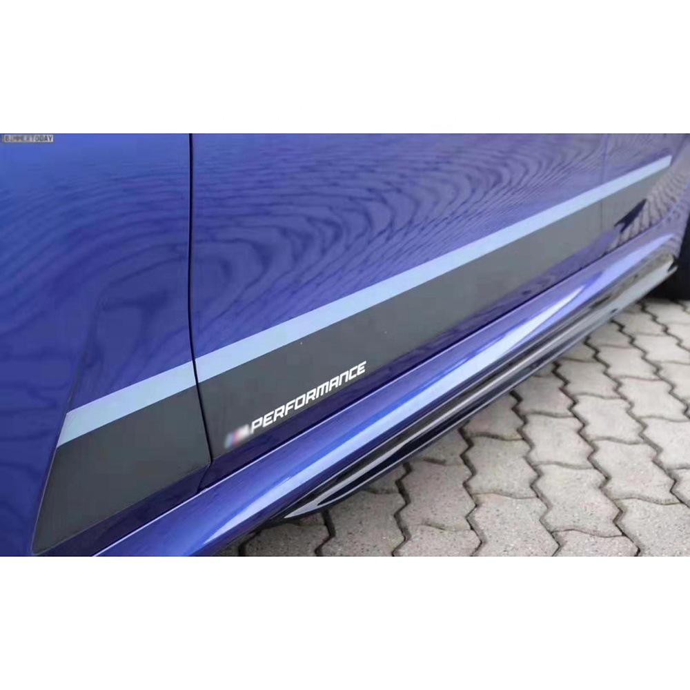 2020 BMW 3 Series G20/G28 MP Style Gloss Black Side Skirts Decals