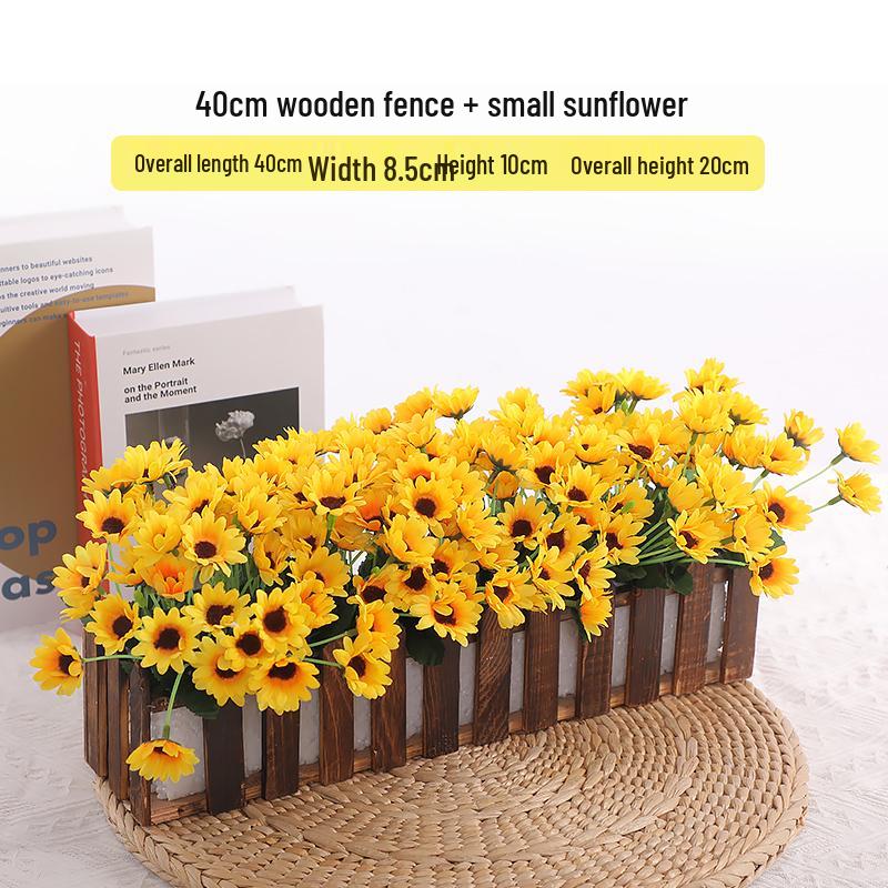 Mini Sunflower Artificial Flower Ornament for Living Room or Dining Table Decoration