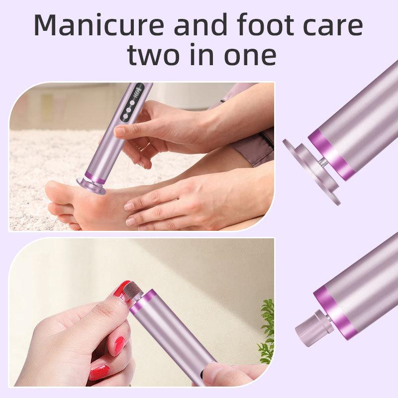 Portable Electric Foot Grinder & Dead Skin Remover for Home and Salon Use - Perfect for Foot Care and Nail Treatment