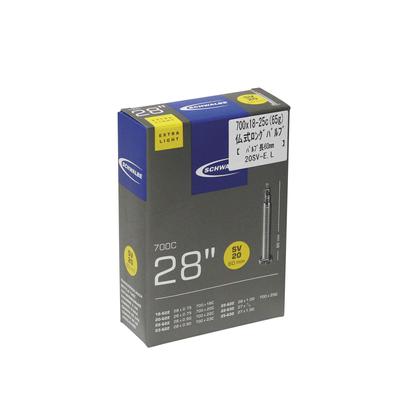 SCHWALBE Lightweight Tube for 700 X Presta Style 60mm Long Valve [Genuine Product] 18/25C 20SV-E.L