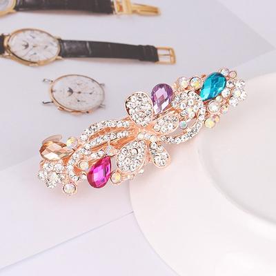 Hairpin Colorful Bridal Jewelry Barrette For Women Ladies Shining Hair Clip