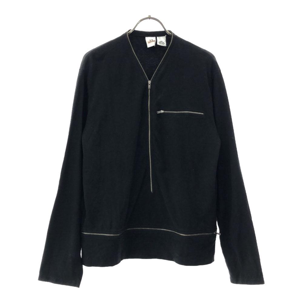 ARMANI EXCHANGE 90s Old Long sleeve Half zip Cut XS black pullover Women Used