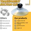 12pcs M4 Suction Cup 40 mm Glass Suction Pads Clear PVC Sucker Pads Suction Holder Without Hooks for Bathroom Wall Door Glass Window Car Shade