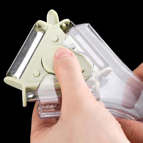 Vegetable Peeler Stainless Steel Blade Potato Shredder Tool with Ergonomic Handle Easy Switch