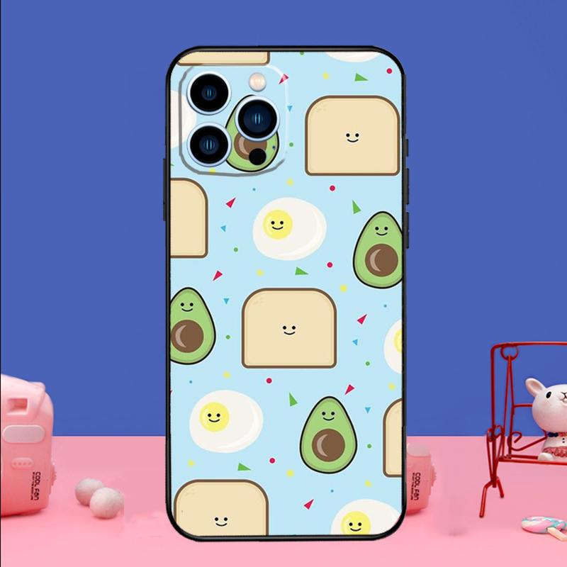 Hübsche Avocado-Handyhülle für iPhone 17 16 15 13 11 12 14 Pro Max mini 15 16 Plus 16e 17 Air Stoßfänger Abdeckung