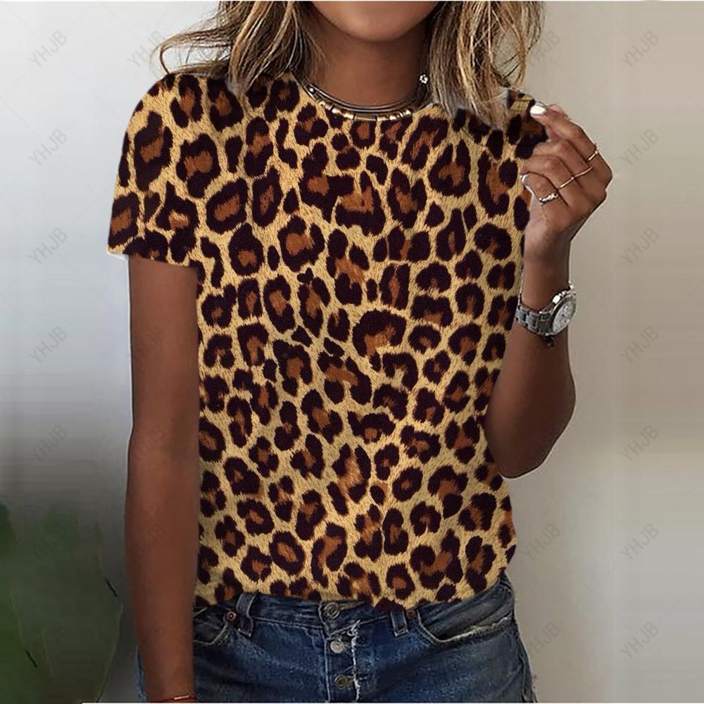 

Сексуальная футболка для женщин, модные повседневные шорты с леопардовым принтом, футболка с рукавами для девочек, красивые уличные футболки, футболка с круглым вырезом для женщин L