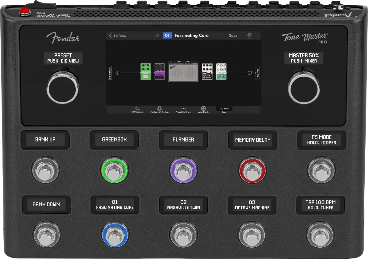 

Master Pro Fender Multi Effector Amp Modeler Tone Master Fender/Tone