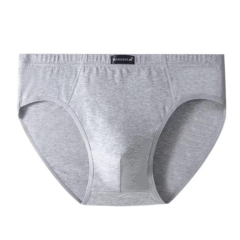 Men's Year of the Rat Red Cotton Underwear - Mid-Waist Plus Size with Breathable Sporty Waistband
