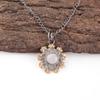 Selenite Pendant, Handmade Gemstone Pendant, 925 Solid Sterling Silver Pendant Antique Jewelry, For Engagement Gift