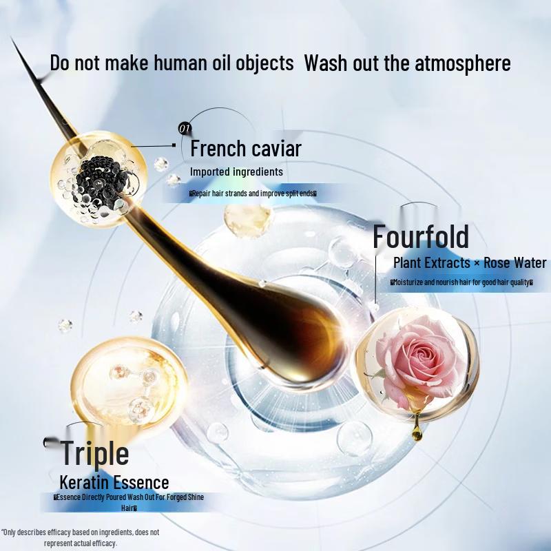 Jema Rose Caviar Shampoo & Comb Travel Set