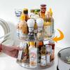 Turntable Organizer Multifunction Clear Rotating Storage Trays Plastic Kitchen Turntable Spi Rack Cosmetic Makeup Organizer